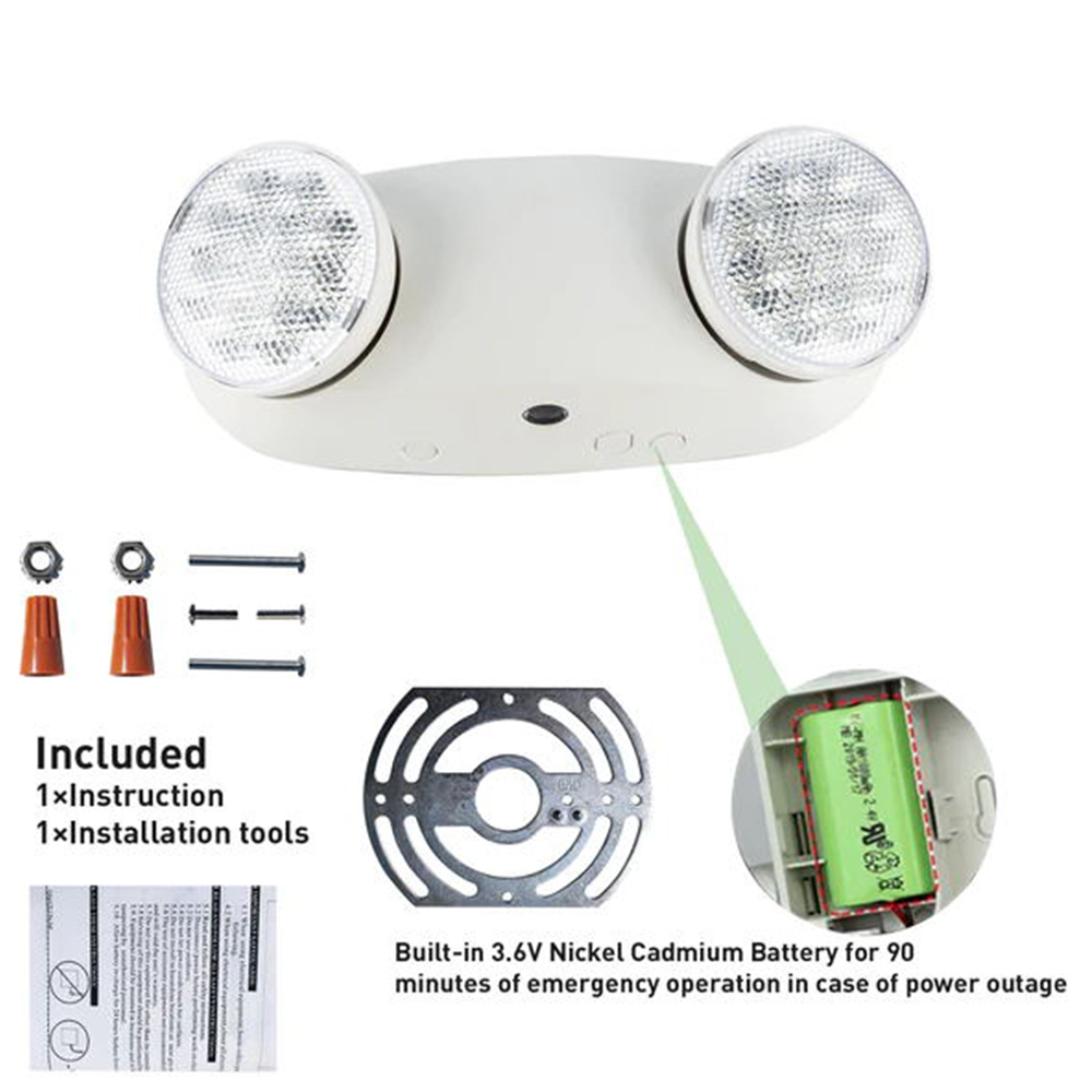 4W Commercial LED Emergency Light with Battery Backup