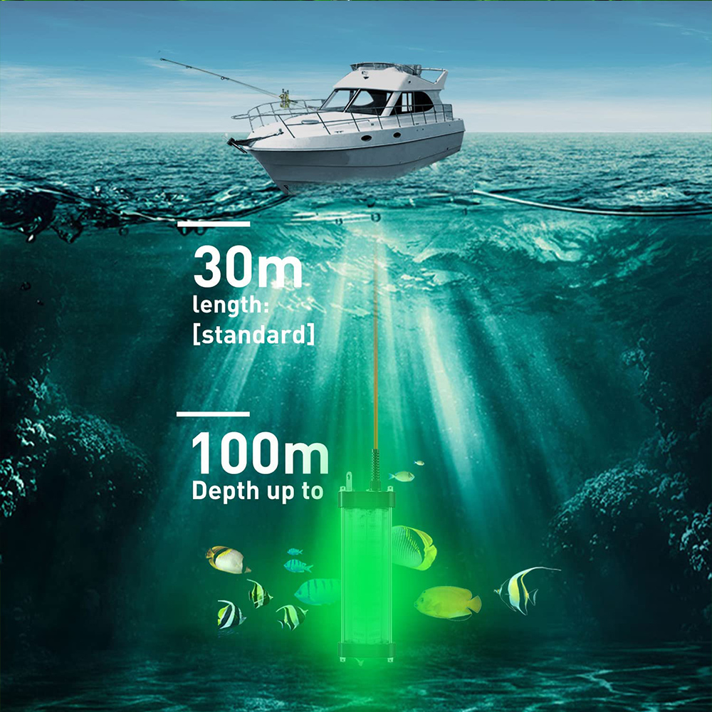 Fishing Light 12V 200W 300W IP68 LED Submersible Green Lights
