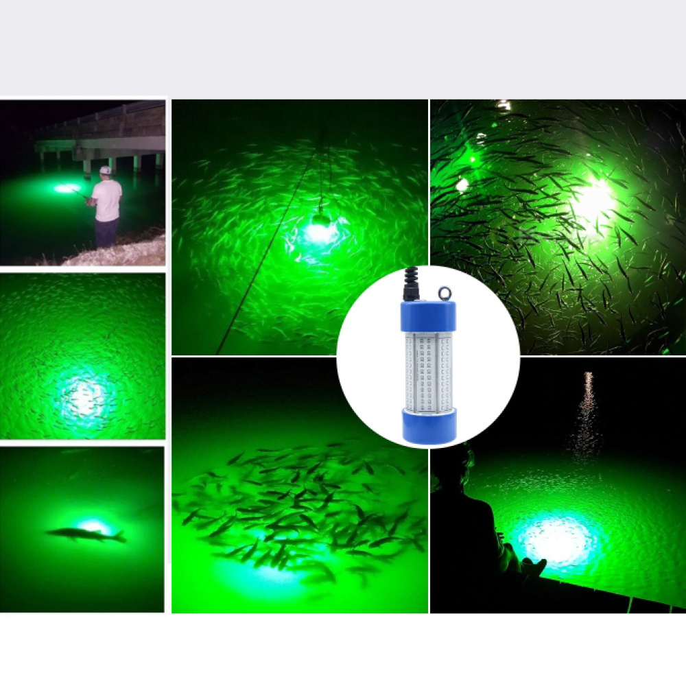 6 LED Fishing Light, 12V, Green