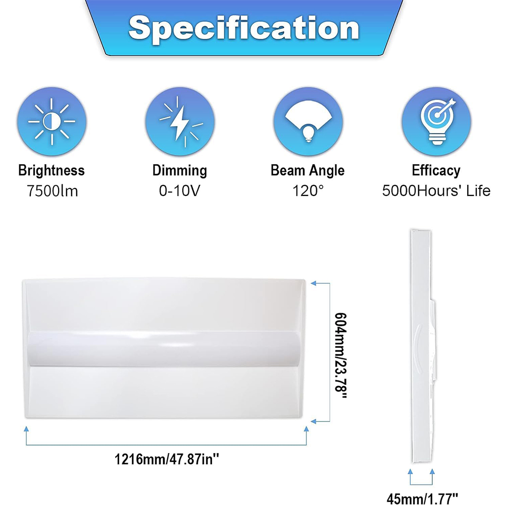 led troffer lights 2x4