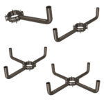 wrap around mounting brackets for 7-10 inch wood poles