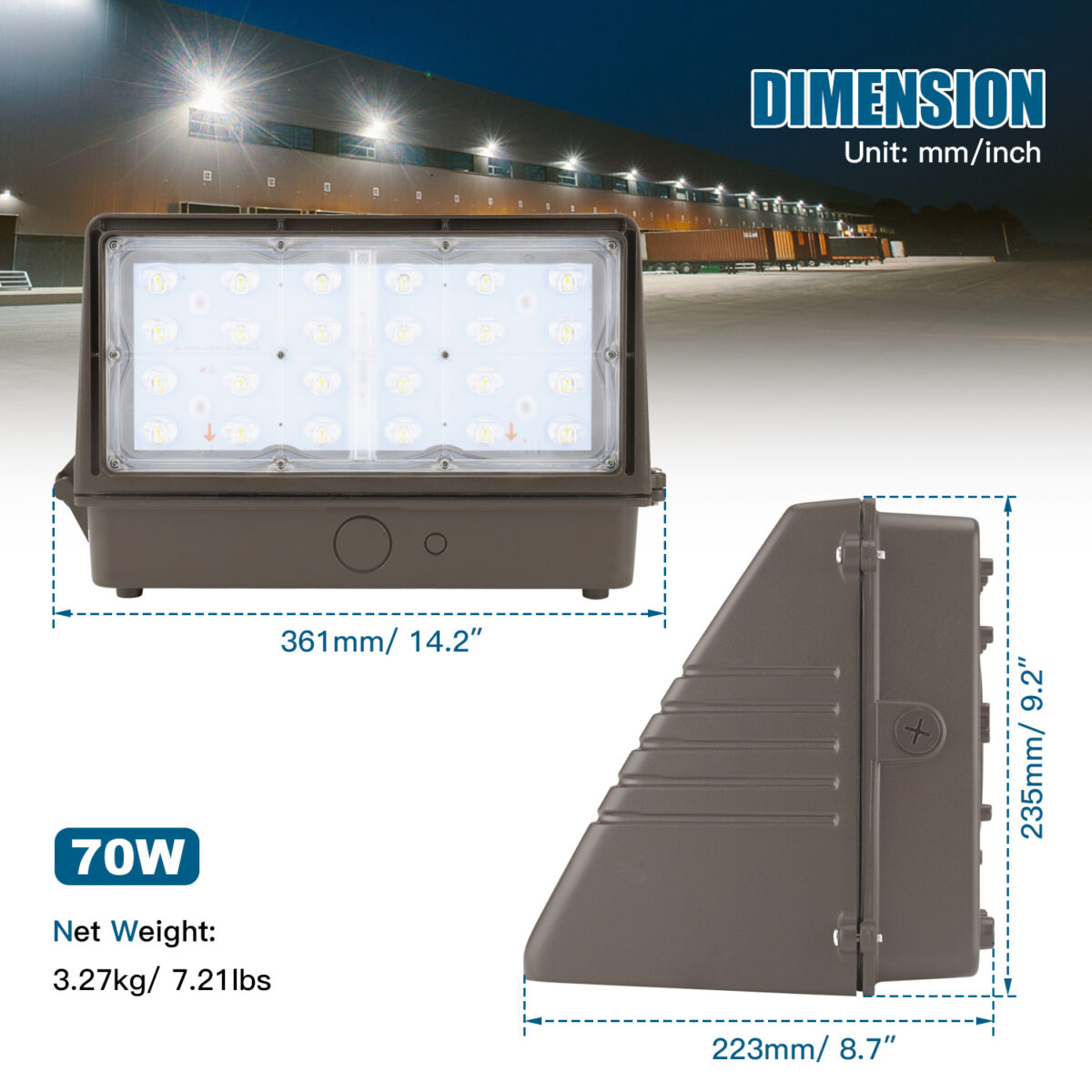 70w led wall lights